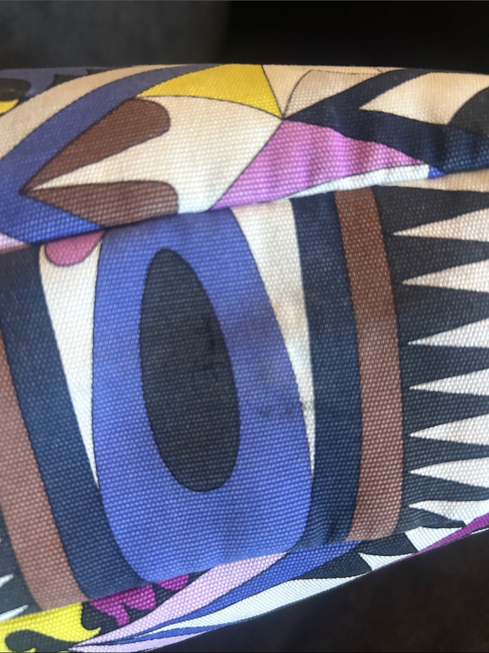Emilio Pucci Geometric Tote in Purple & White Medium - Picture 9 of 16